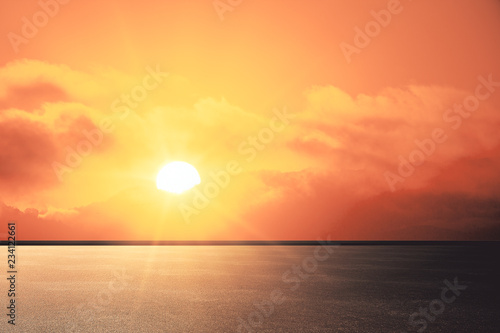 Creative sunset background