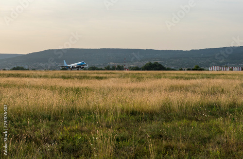 Arriving passengers at the airport in Varna.