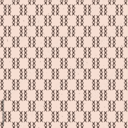 Abstract Crosses Grid Rustic Texture Seamless Vector Pattern. Hand Drawn Criss ross Background Illustration for Trendy Home Decor, Masculine Fashion Prints, Wallpaper, Textiles. Natural  Brown.