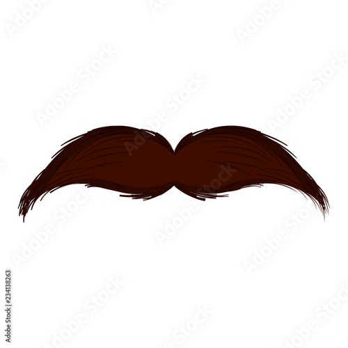 Isolated moustache icon. Hipster concept. Vector illustration design
