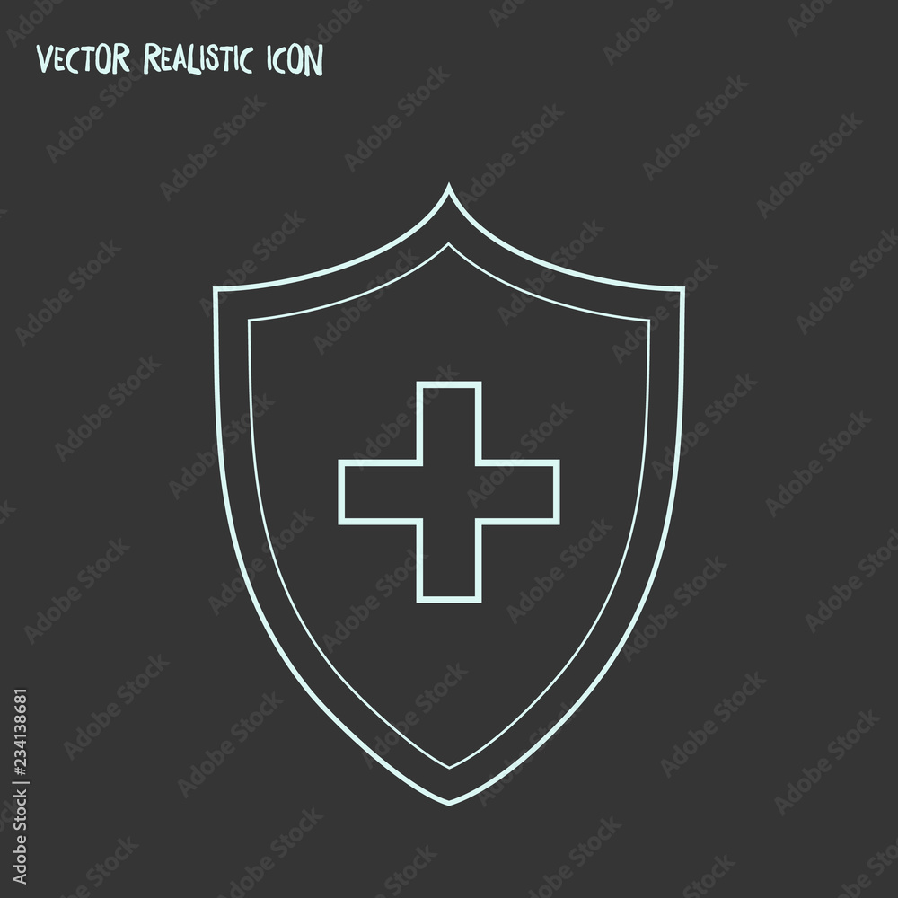 Immune system icon line element. Vector illustration of immune system ...