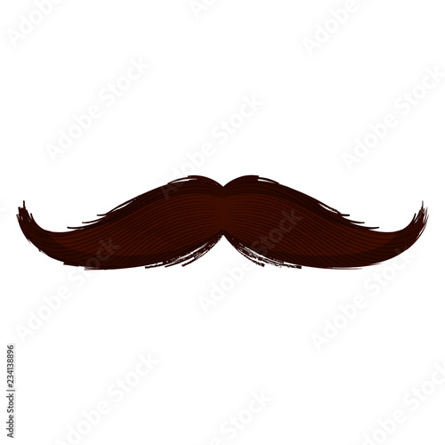 Isolated moustache icon. Hipster concept. Vector illustration design