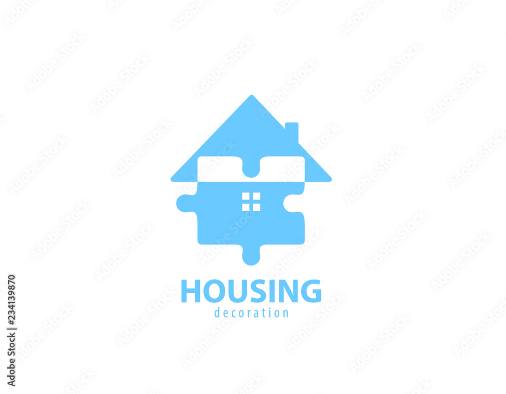 Housing puzzle logo 