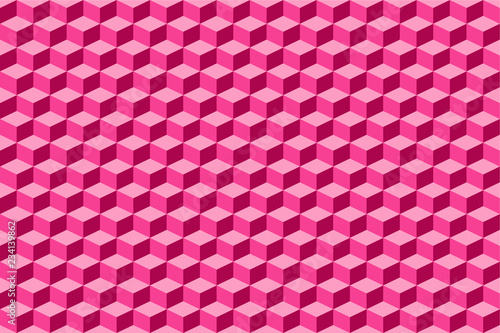 Pattern Pink Cubes - Patron de Cubos Rosa