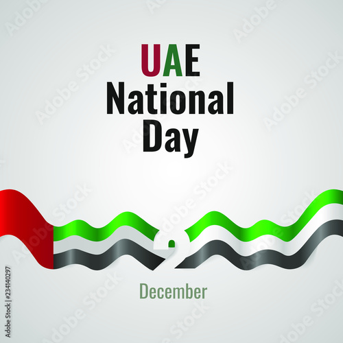 United Arab Emirates Day Vector Template Design Illustration