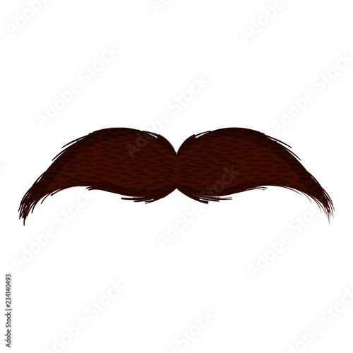 Isolated moustache icon. Hipster concept. Vector illustration design
