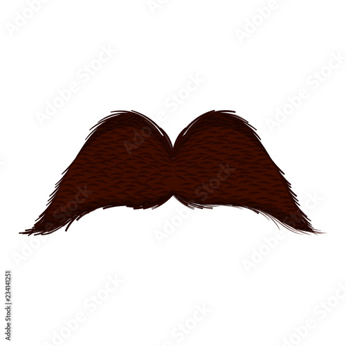 Isolated moustache icon. Hipster concept. Vector illustration design