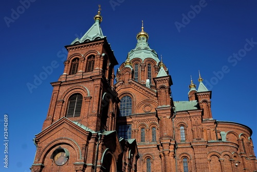 Upper part of the Uspenski cathedral in Helsinki