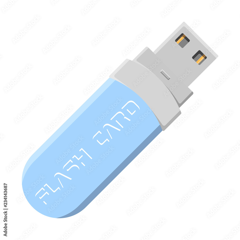 Icon flash cards engraved on the case. Vector illustration on white background Icon flash cards engraved on the case. Vector illustration on white background