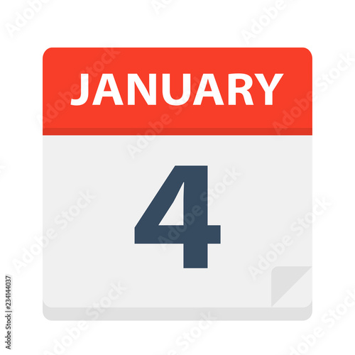January 4 - Calendar Icon