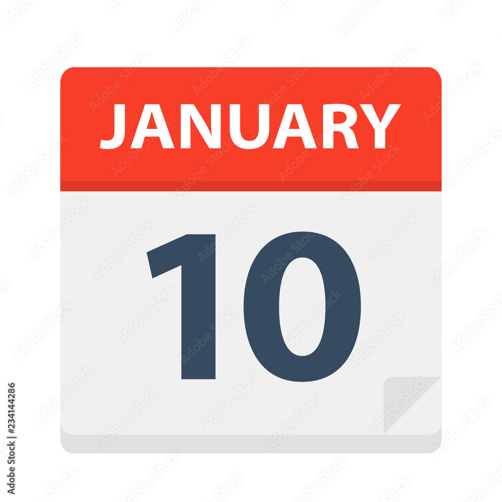 January 10 - Calendar Icon January 10 - Calendar Icon