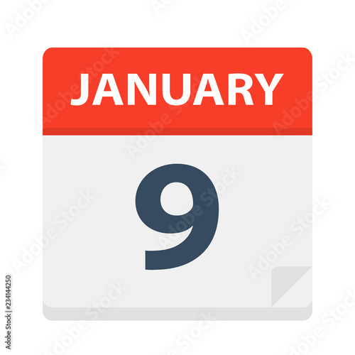 January 9 - Calendar Icon