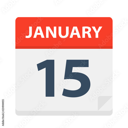 January 15 - Calendar Icon