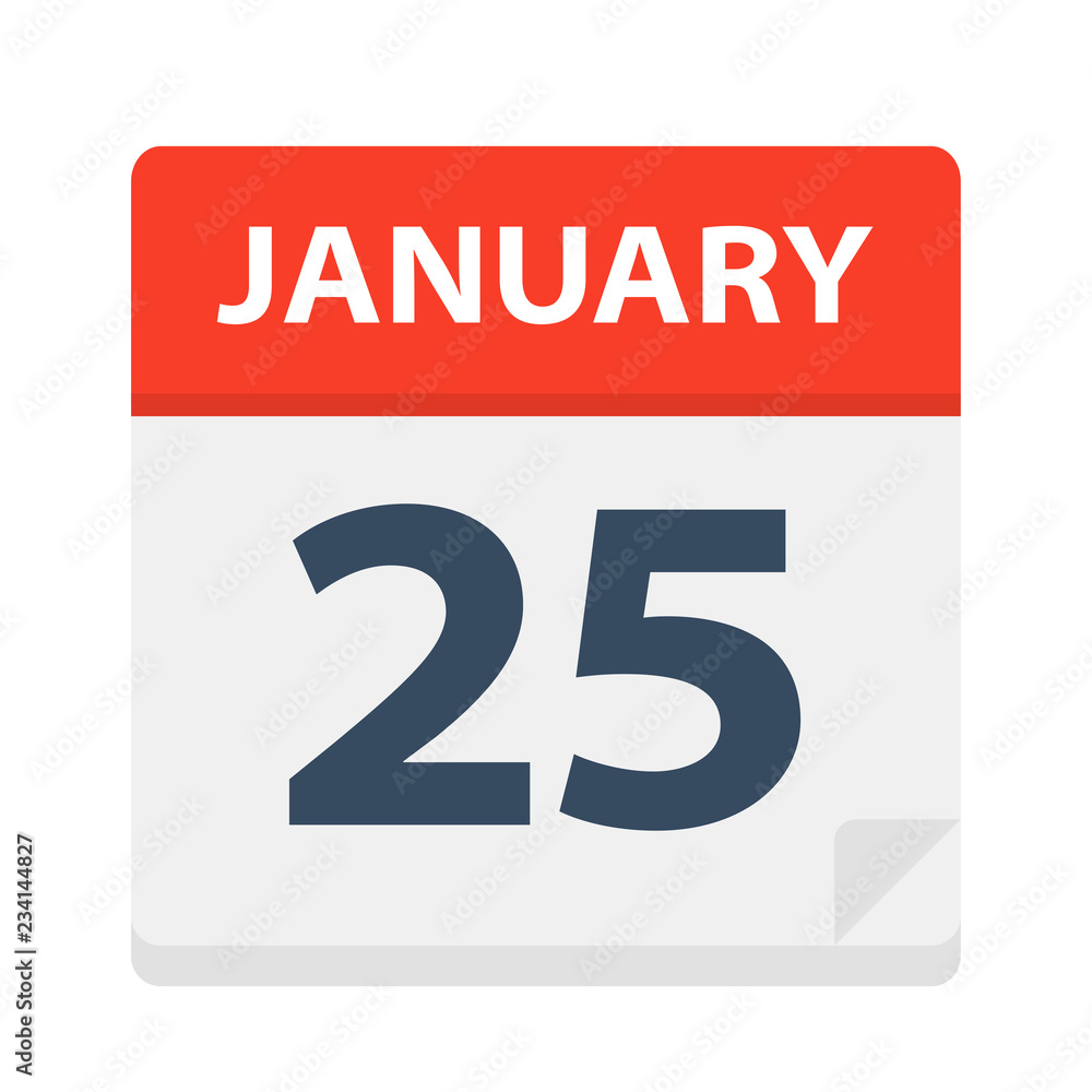 January 25 - Calendar Icon January 25 - Calendar Icon