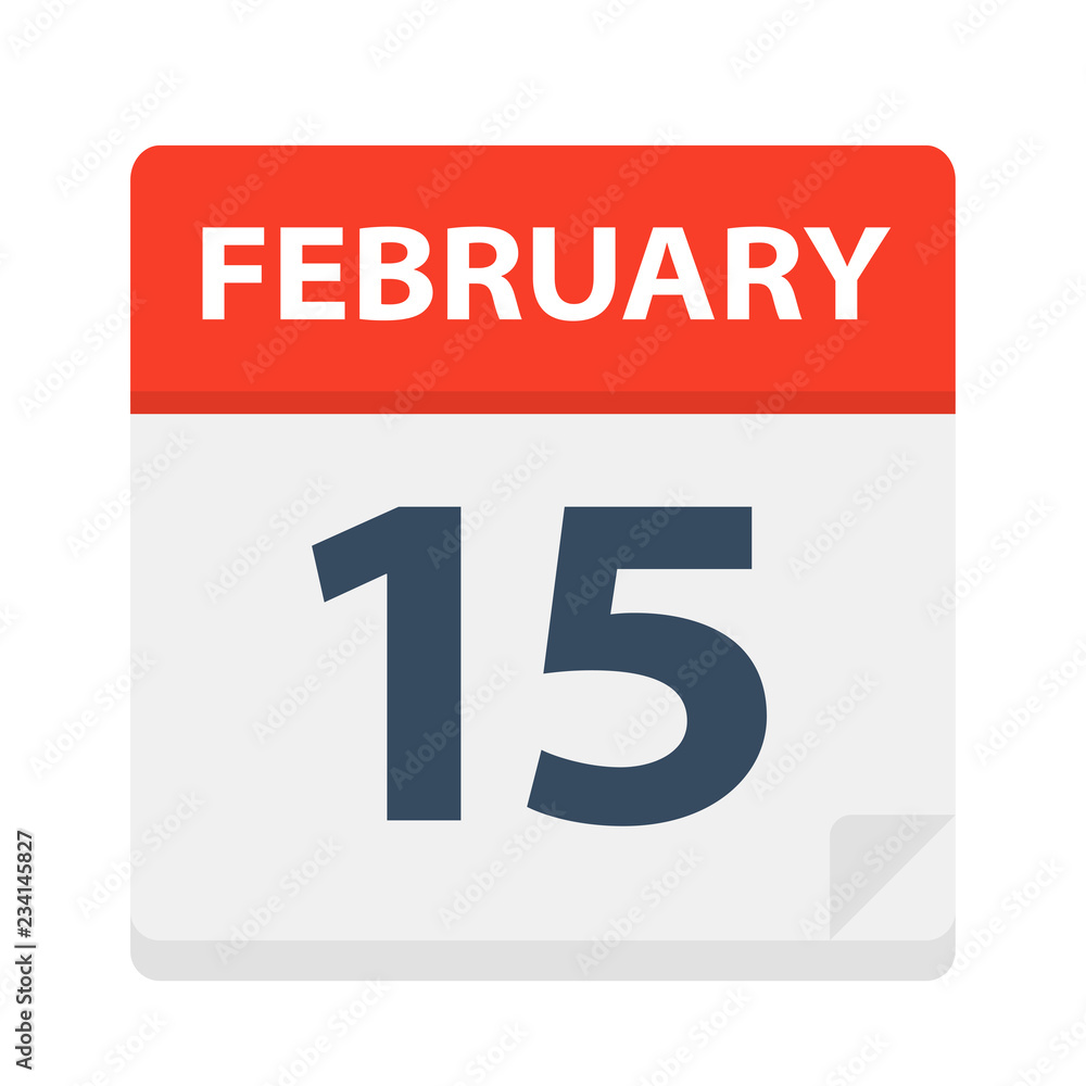 February 15 - Calendar Icon February 15 - Calendar Icon