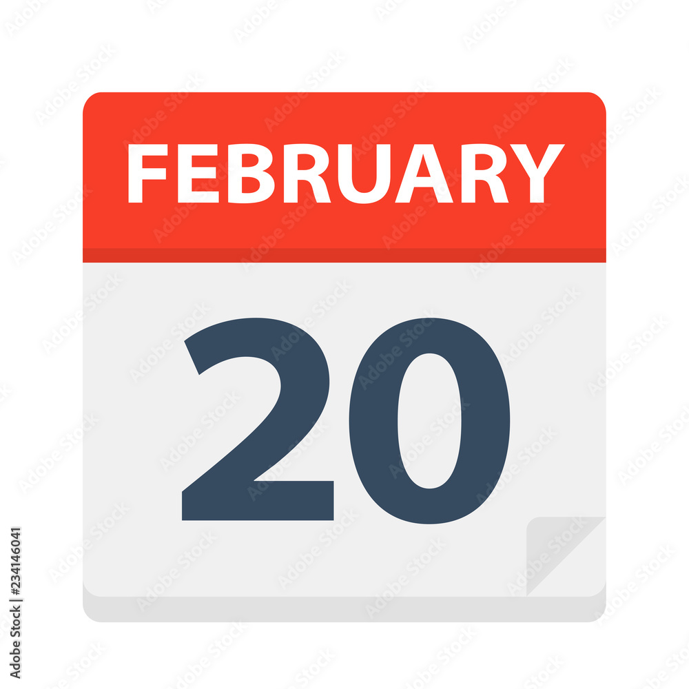 February 20 - Calendar Icon February 20 - Calendar Icon