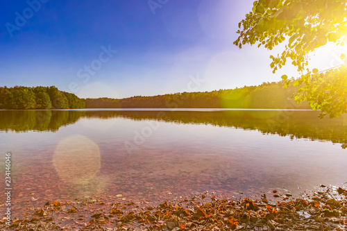 Liepnitzsee bei Wandlitz in herbstlichen Farben  photo