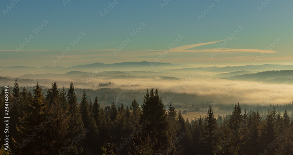fogs in the valleys of the Tatra Mountains, Poland fogs in the valleys of the Tatra Mountains, Poland