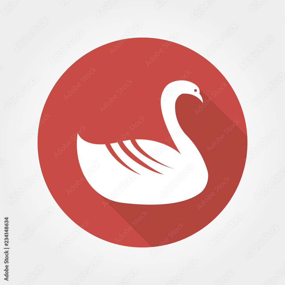 Fototapeta premium swan icon vector