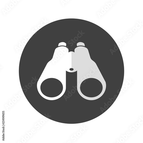 Binocular field glasses flat icon
