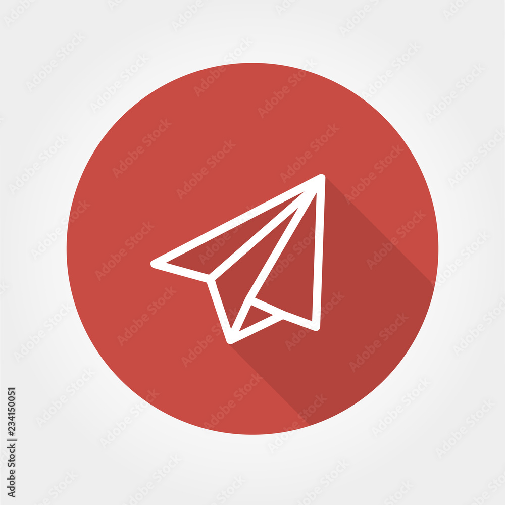 Airplane Paper sign , icon paper plane vector illustration Airplane Paper sign , icon paper plane vector illustration