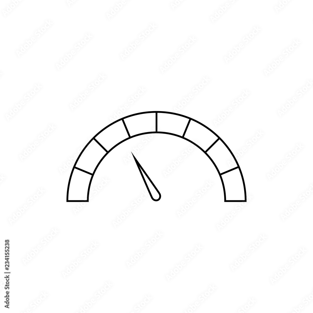 car speedometer icon. Trendy modern flat linear vector car speedometer icon on white background from thin line collection, outline vector illustration car speedometer icon. Trendy modern flat linear vector car speedometer icon on white background from thin line collection, outline vector illustration