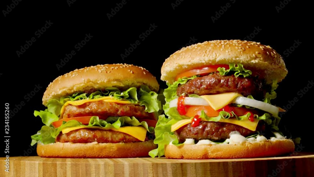 Delicious grilled burgers