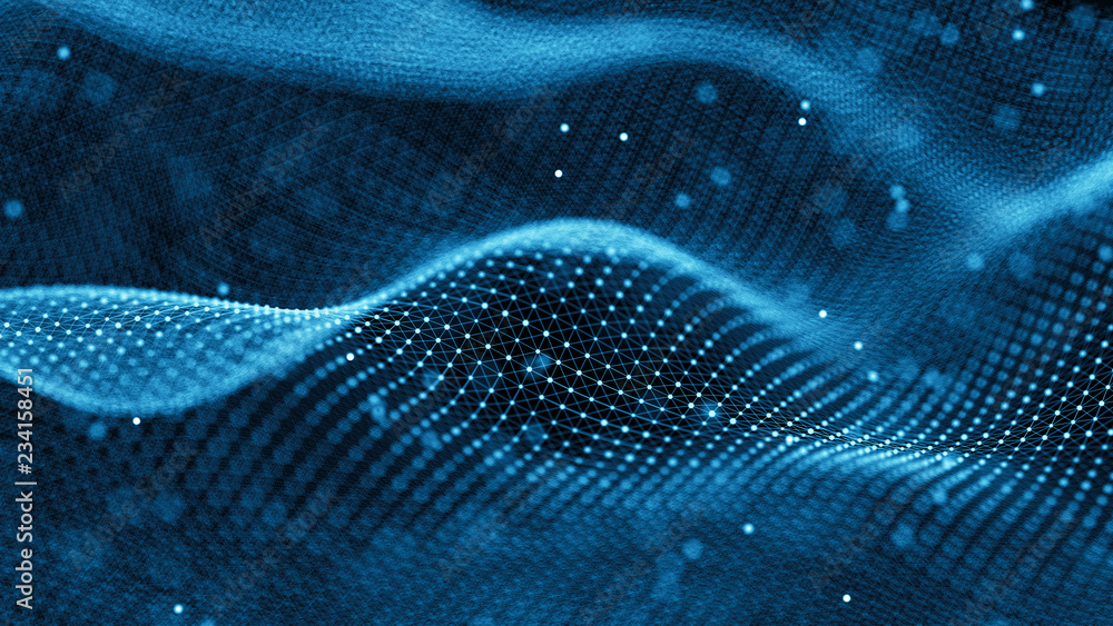 Data technology background. Abstract background. Connecting dots and lines on dark background. 3D rendering. 4k. Data technology background. Abstract background. Connecting dots and lines on dark background. 3D rendering. 4k.