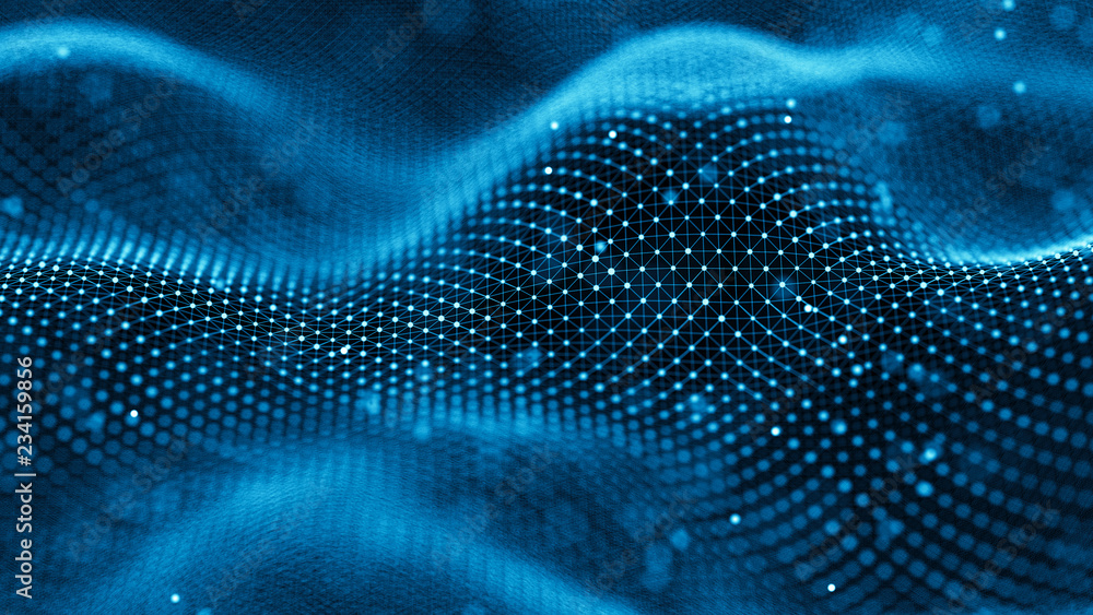 Data technology background. Abstract background. Connecting dots and lines on dark background. 3D rendering. 4k. Data technology background. Abstract background. Connecting dots and lines on dark background. 3D rendering. 4k.