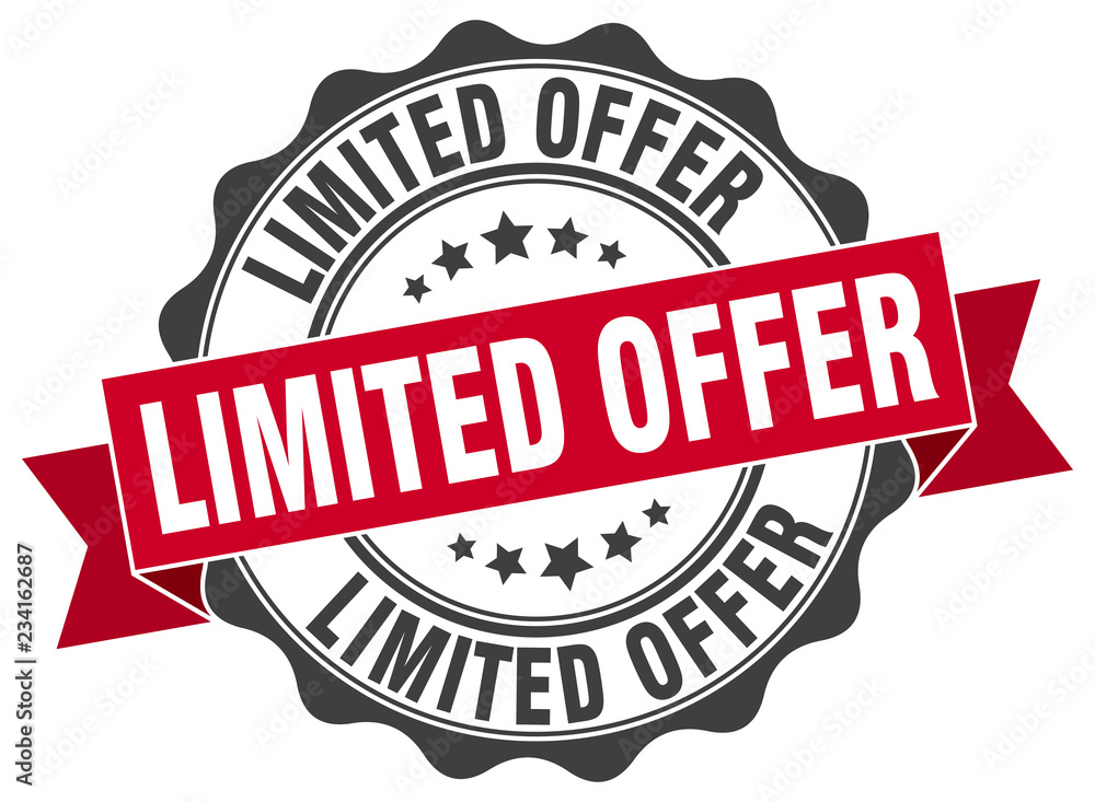 Obraz premium limited offer stamp. sign. seal