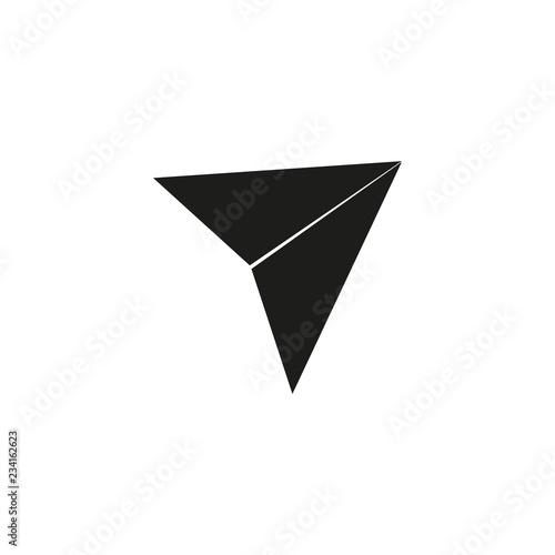 Free Download Send symbol, paper airplane icon vector white background. - GFXLoad