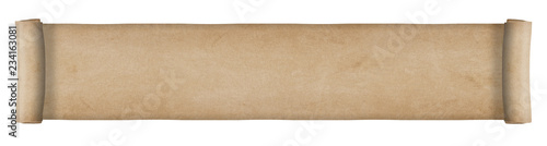 Old paper scroll - long