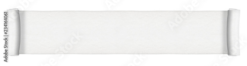 White paper scroll - long