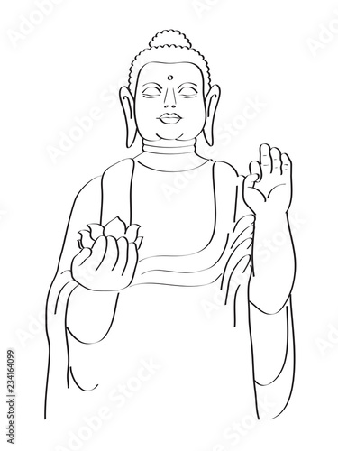 Будда с лотосом 
