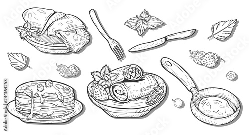 pancakes with fillings