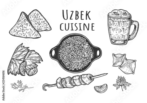 Uzbek cuisine menu