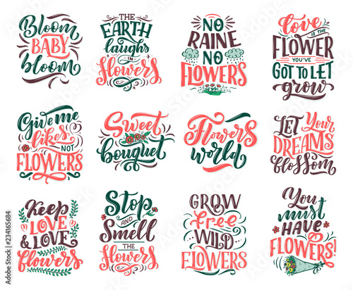 Lettering quotes about flow...