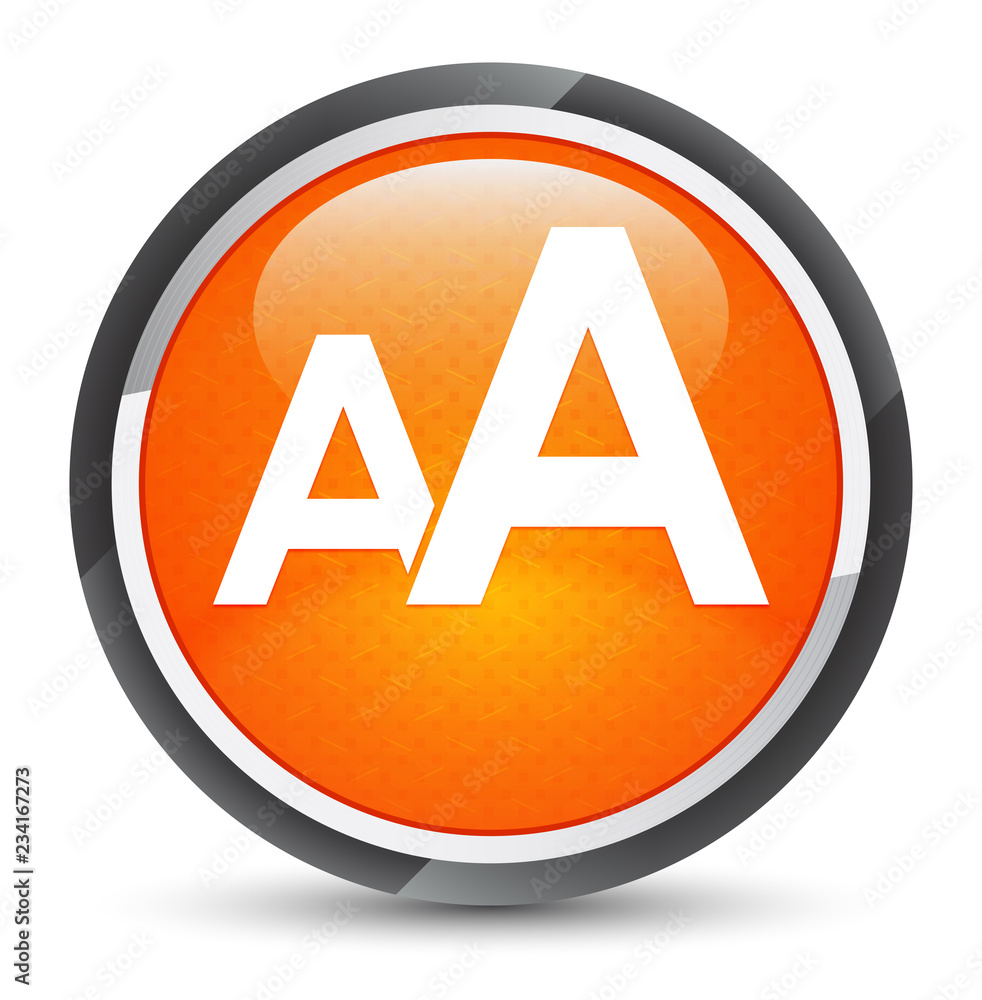 Font size icon galaxy orange round button Font size icon galaxy orange round button