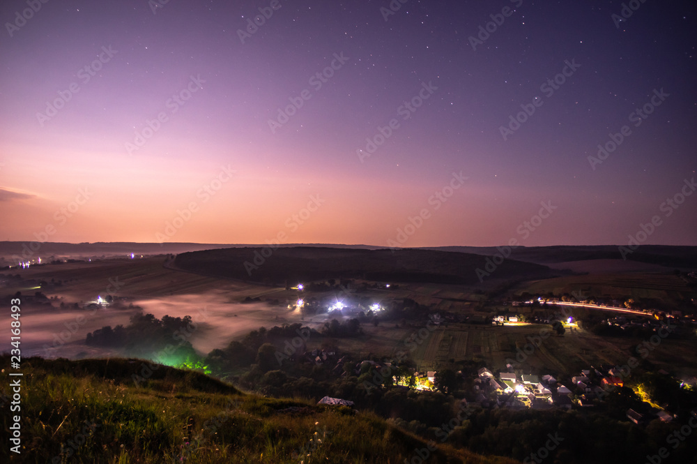 Fototapeta premium Night in the village