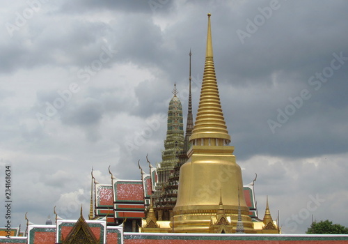 Bangkok in Thailandia - Skyline Wat Phra Kaew temple