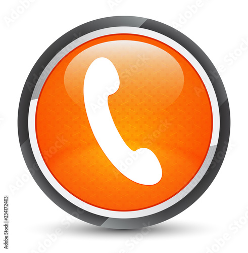 Phone icon galaxy orange round button