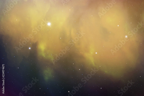 Colorful abstract space nebula background.