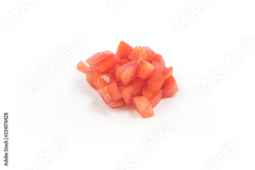 Pile of Chopped Tomatoes