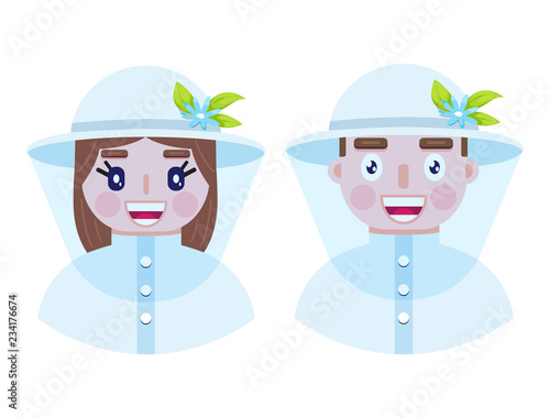Happy and cheerful beekepers