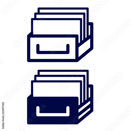 Archive icon stock vectors