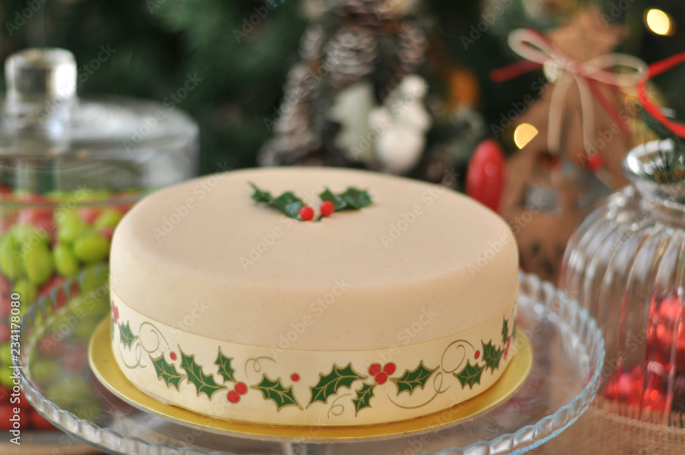 Marzipan Christmas Cake Marzipan Christmas Cake