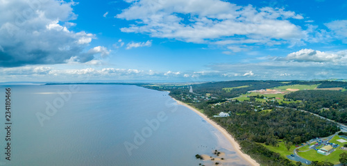 Ocean coastline in Australia - aerial view