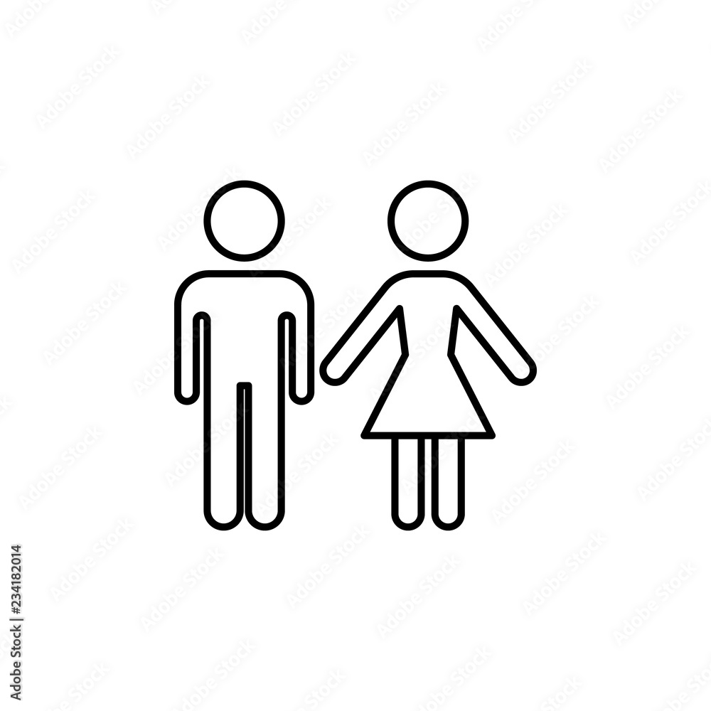 toilet sign icon. Element of navigation sign icon. Thin line icon for website design and development, app development. Premium icon toilet sign icon. Element of navigation sign icon. Thin line icon for website design and development, app development. Premium icon