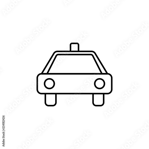 taxi stand sign icon. Element of navigation sign icon. Thin line icon for website design and development, app development. Premium icon