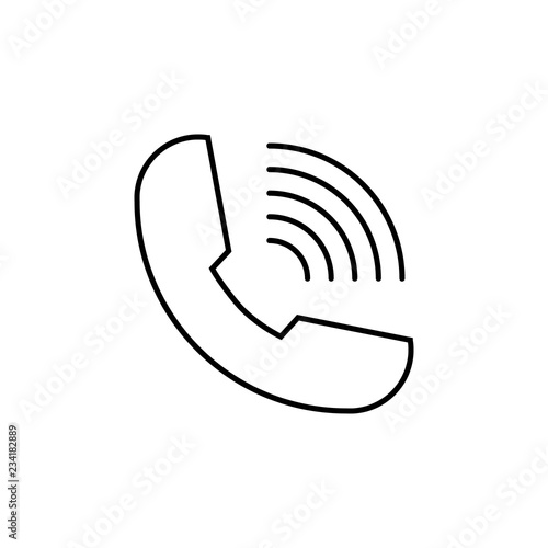 volume control telephone sign icon. Element of navigation sign icon. Thin line icon for website design and development, app development. Premium icon